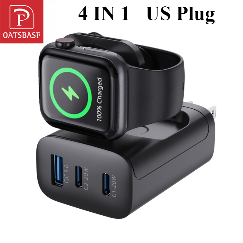 Wireless Charger Watch - Oatsbasf 4 In 1 QC3.0 Fast