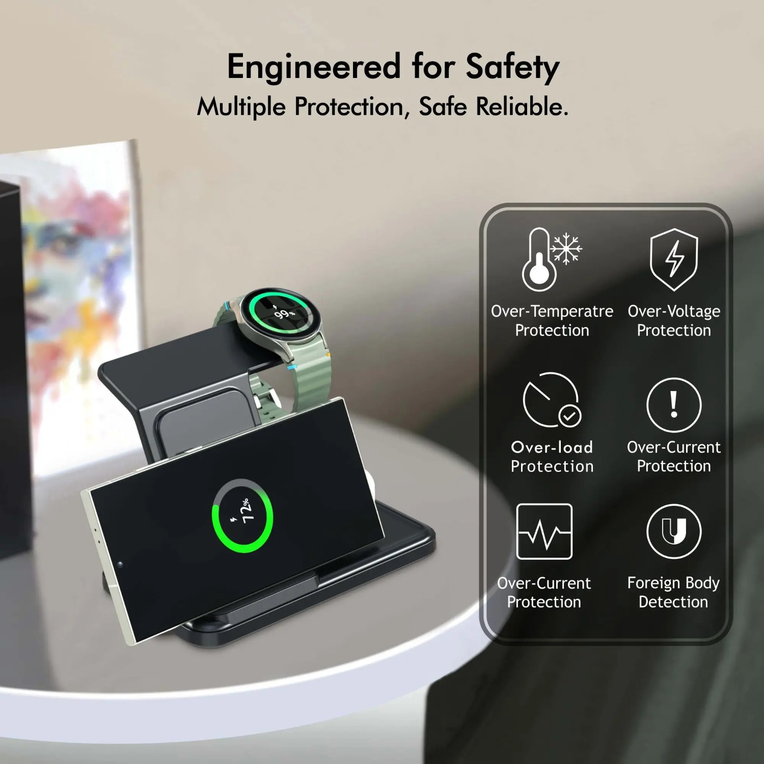 Desktop 3-in-1 Wireless Charge - огляд і ціна Wireless Charger Watch