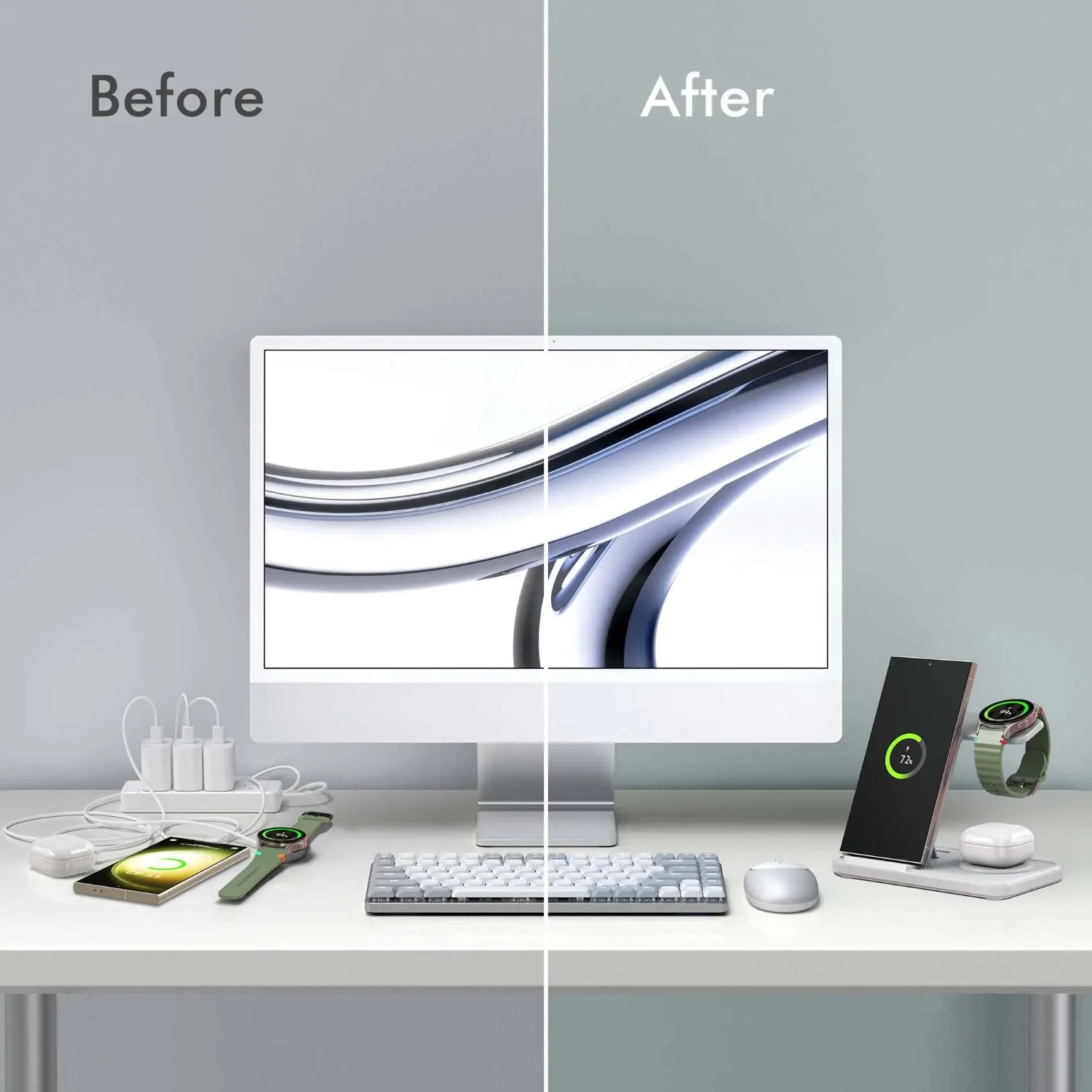 Desktop 3-in-1 Wireless Charge - огляд і ціна Wireless Charger Watch