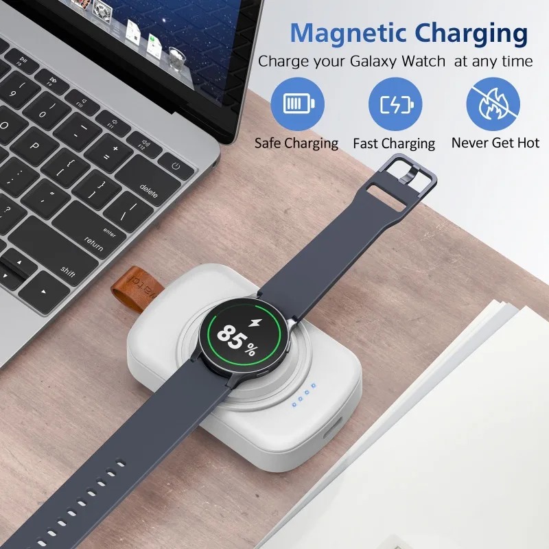 Portable 1800mAh Magnetic Wire - огляд і ціна Wireless Charger Watch