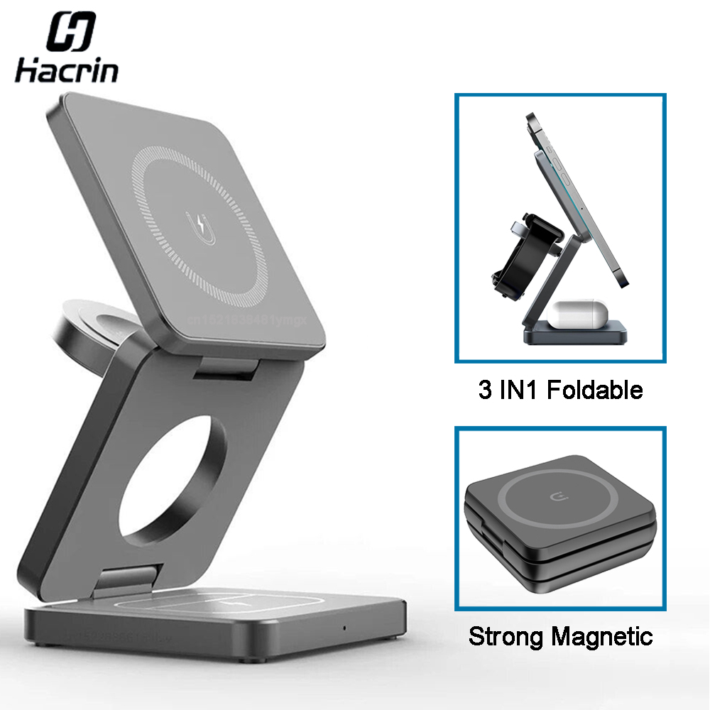 Wireless Charger 3 in 1 Foldab - огляд і ціна Wireless Charger Watch