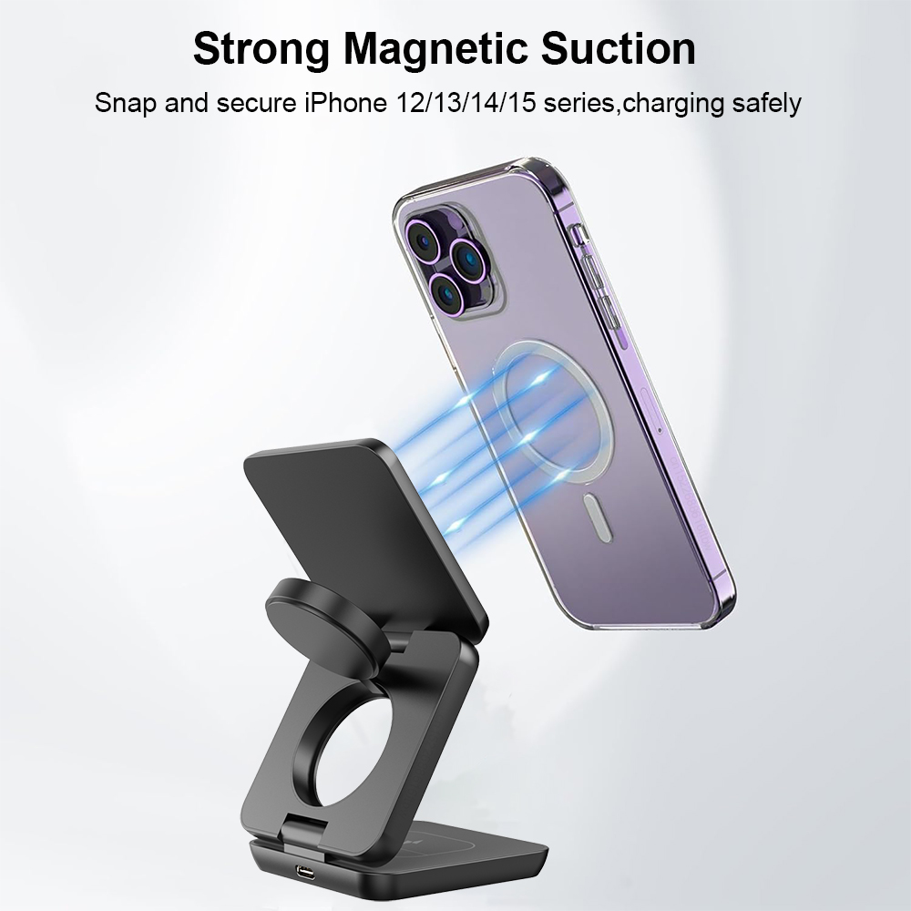 Wireless Charger 3 in 1 Foldab - огляд і ціна Wireless Charger Watch