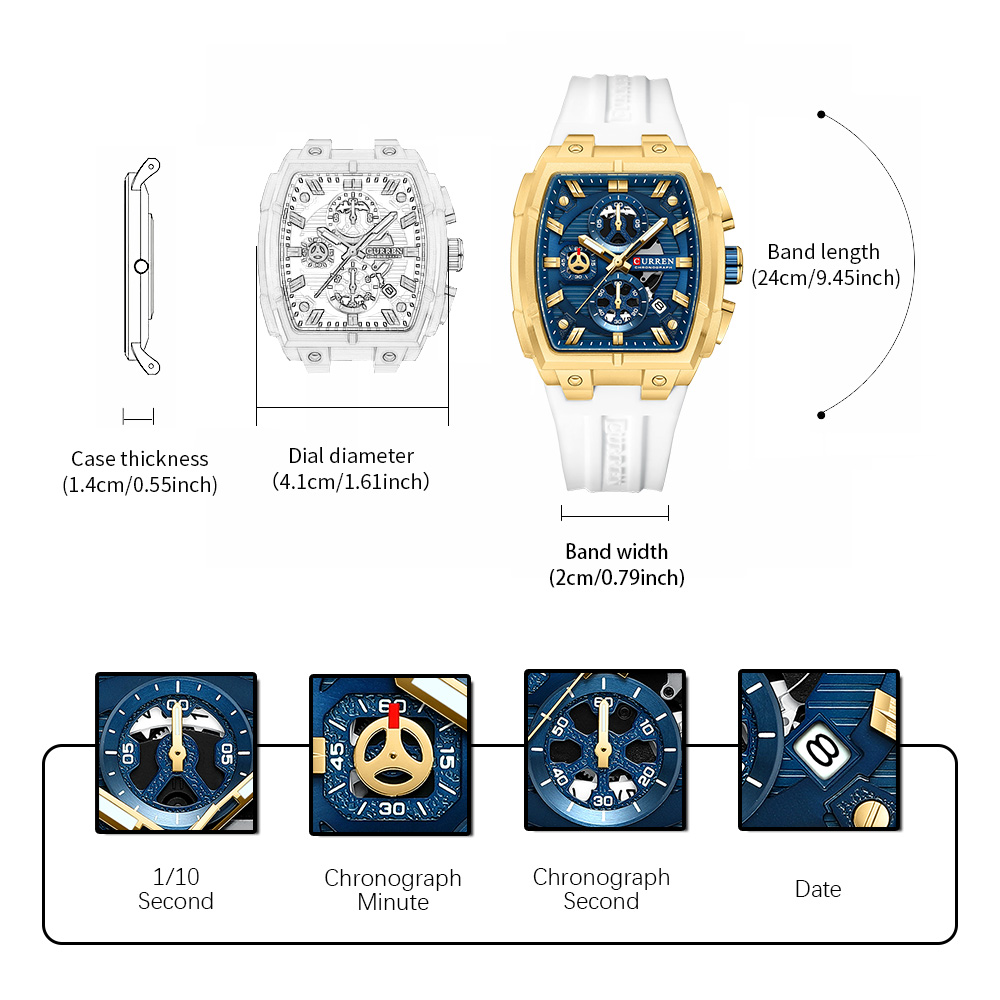 CURREN Luxury Vintage Watch fo - огляд і ціна Accessories With Watch