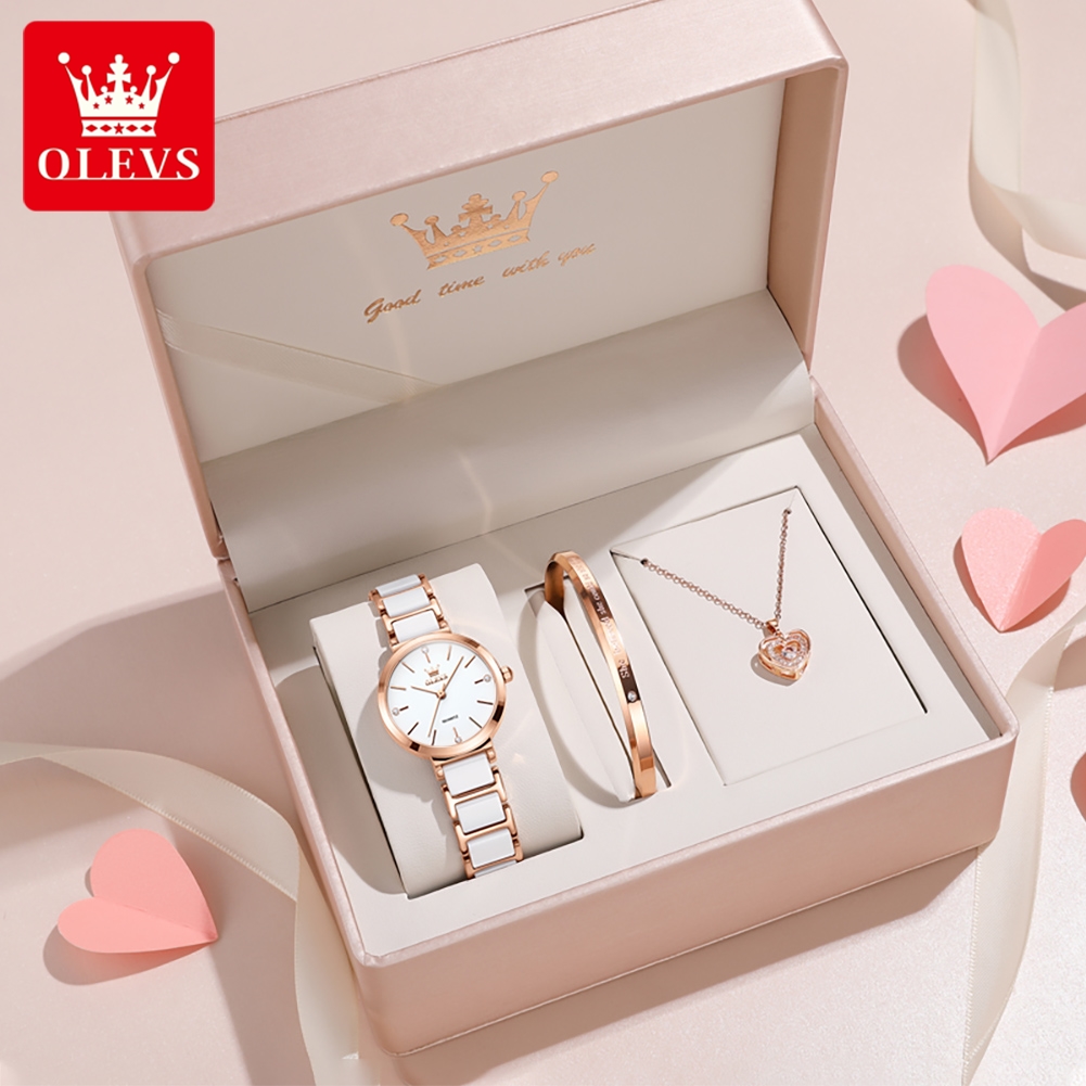 OLEVS Women Watch 5877 Luxury  - огляд і ціна Accessories With Watch