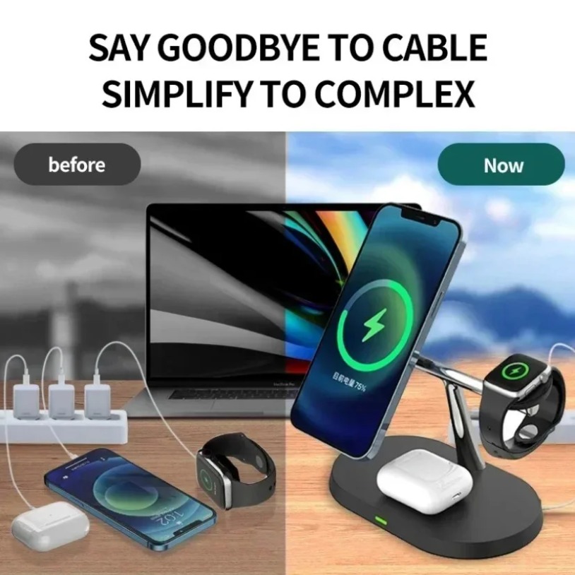 3 In 1 Opansten Magnetic Wirel - огляд і ціна Wireless Charger Watch