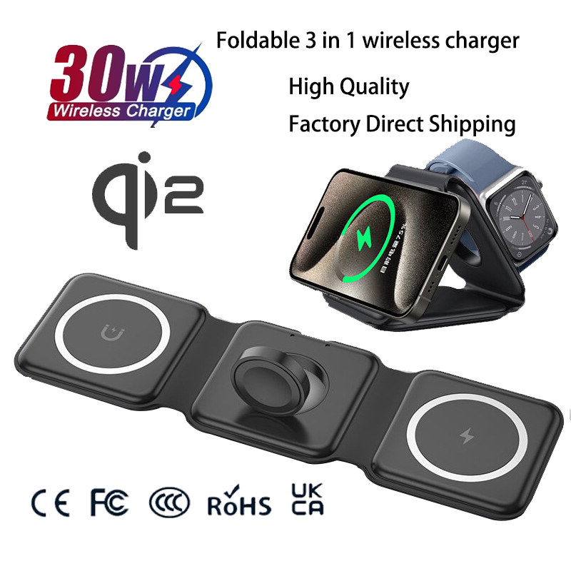 Universal Qi2 Magnetic Foldabl - огляд і ціна Wireless Charger Watch