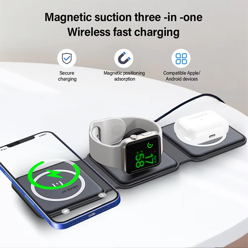 Universal Qi2 Magnetic Foldabl - огляд і ціна Wireless Charger Watch