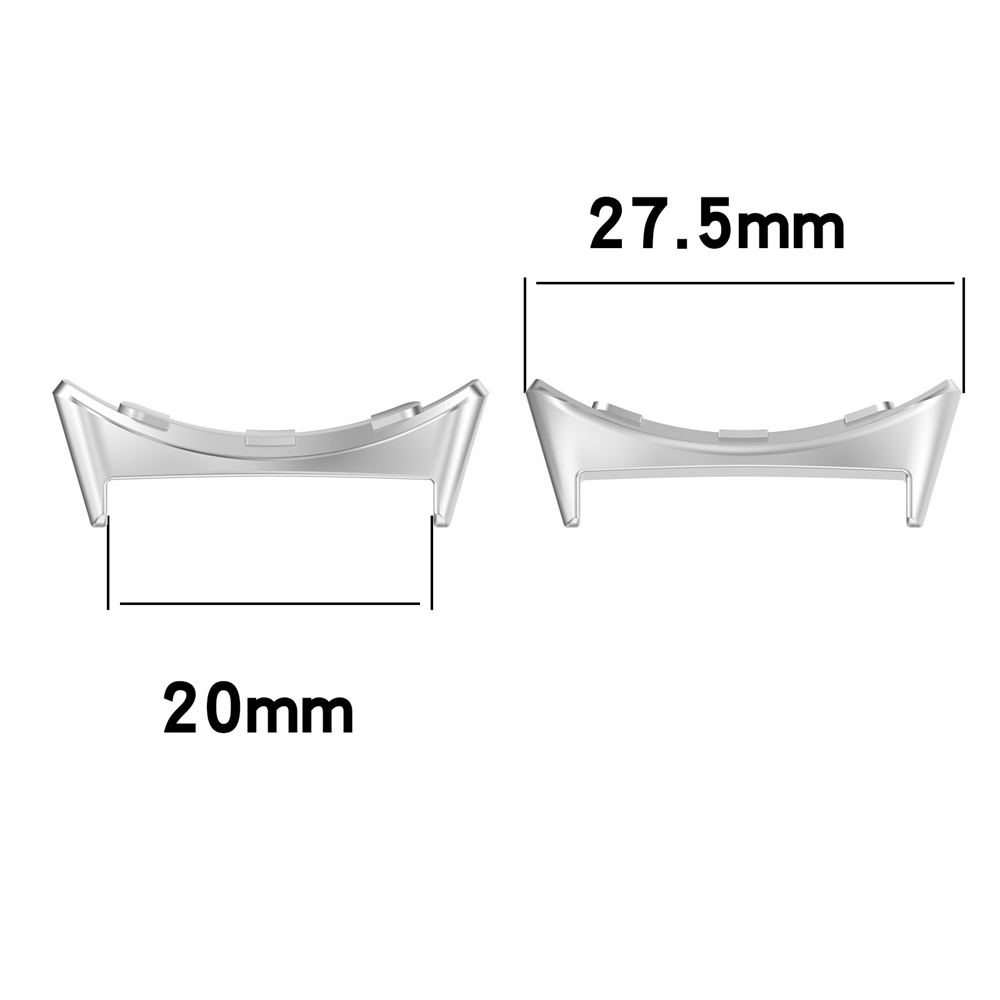 2PCS 20mm Metal Connector for  - огляд і ціна Smartwatch Band Accessories