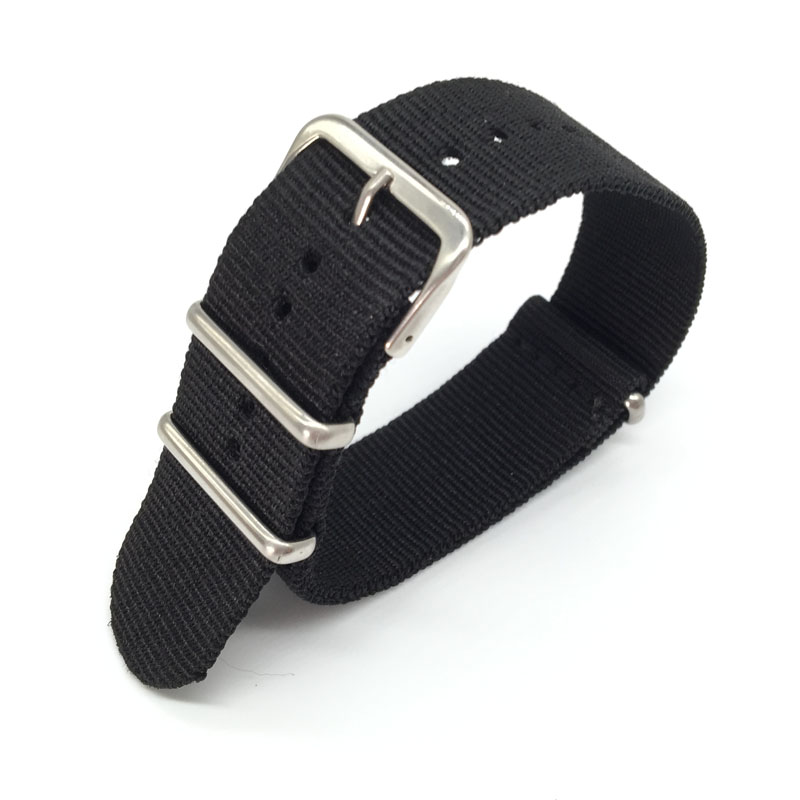Black Nylon Strap for 16mm 18m - огляд і ціна Nylon Nato Strap