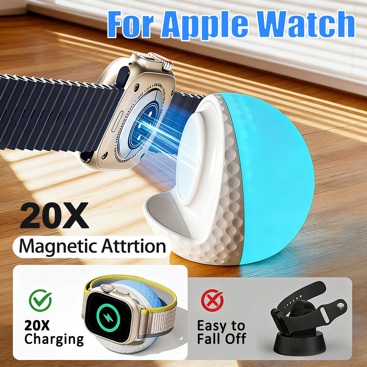 Portable RGB Lighting Wireless - огляд і ціна Wireless Charger Watch