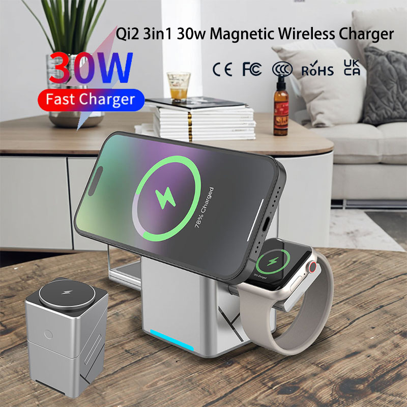 15W Touch Rotating Magnetic Mu - огляд і ціна Wireless Charger Watch