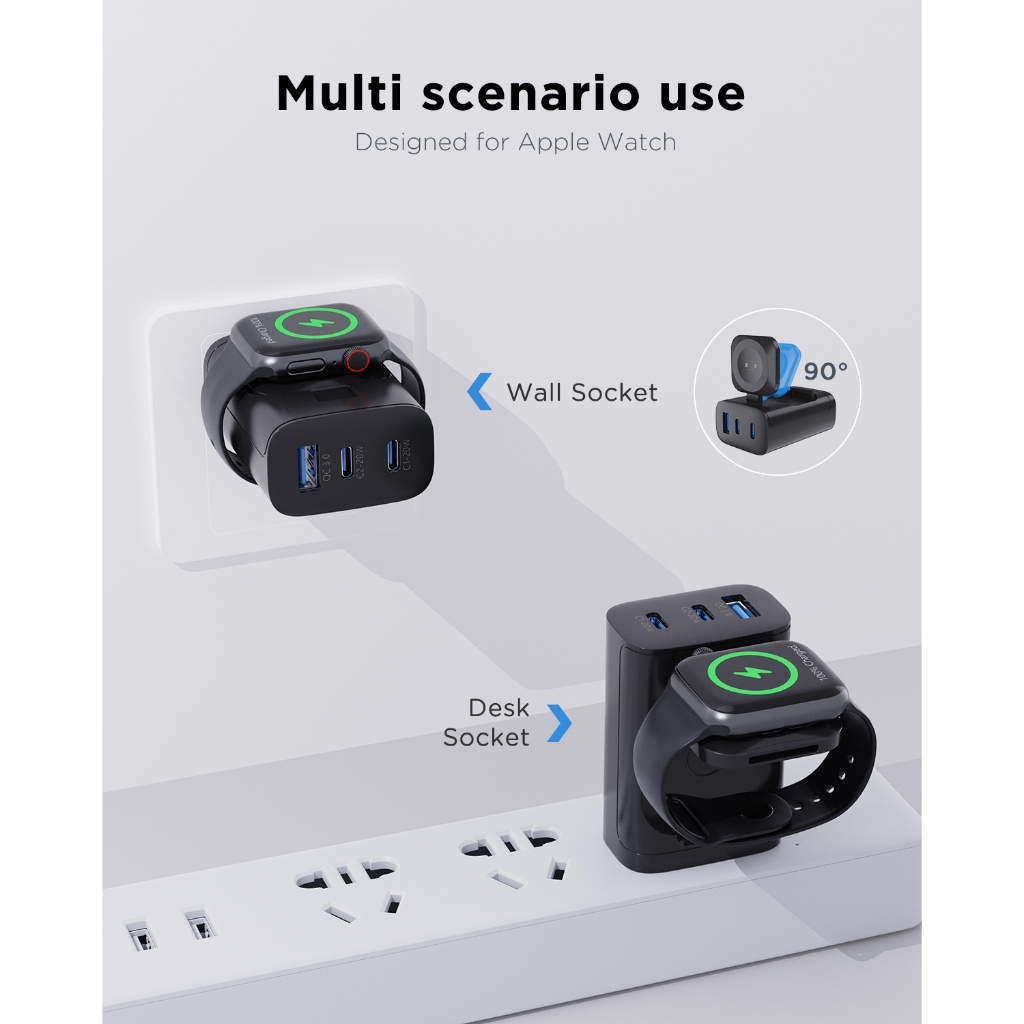 Oatsbasf 4 In 1 QC3.0 Fast Mag - огляд і ціна Wireless Charger Watch