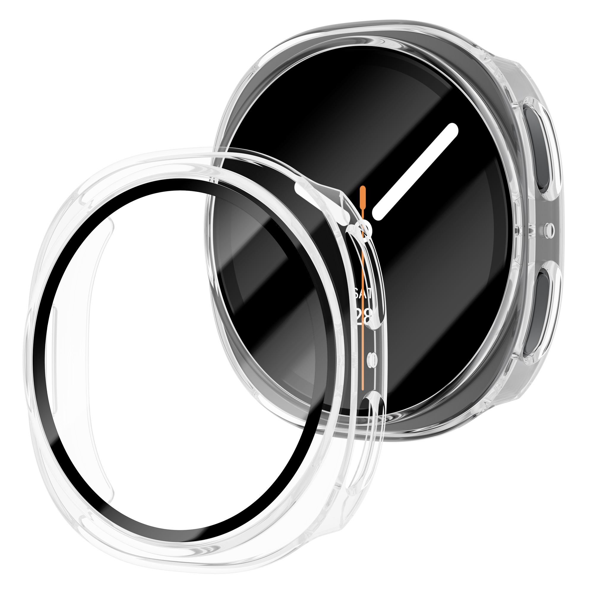 Tempered Glass+PC Case For Sam - огляд і ціна Smartwatch Band Accessories