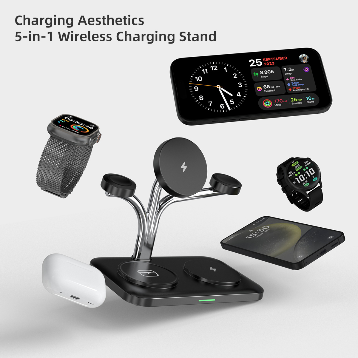5 IN 1 Magnetic Wireless Charg - огляд і ціна Wireless Charger Watch