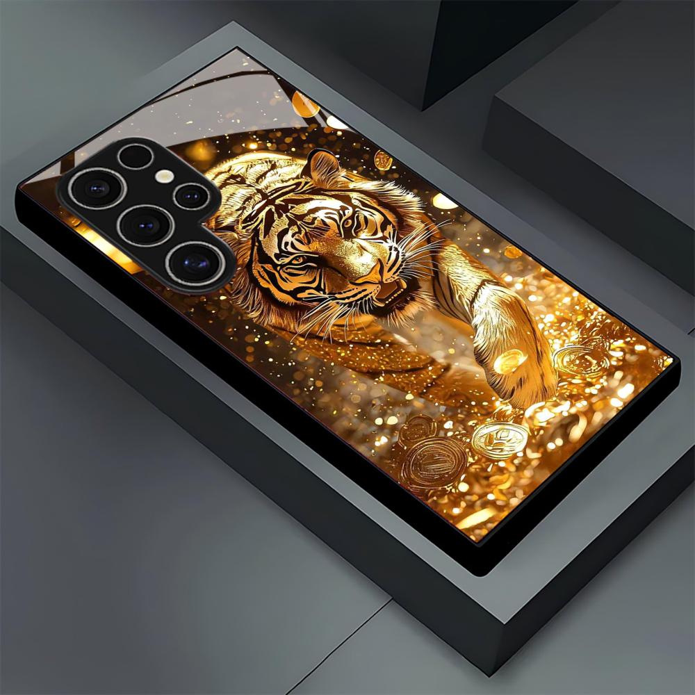 Tiger pattern glass Phone Case - огляд і ціна Samsung Galaxy S24