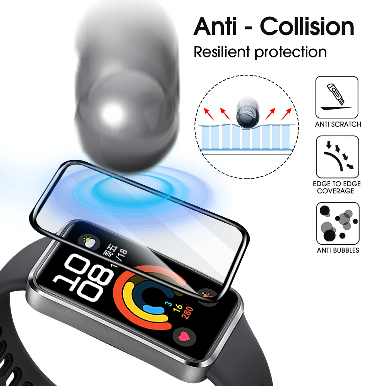 Flexible Screen Protectors for - огляд і ціна Smartwatch Band Accessories